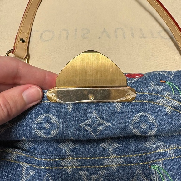 Louis Vuitton Takashi Murakami 2025 denim cerise sunset bag - Picture 8 of 12